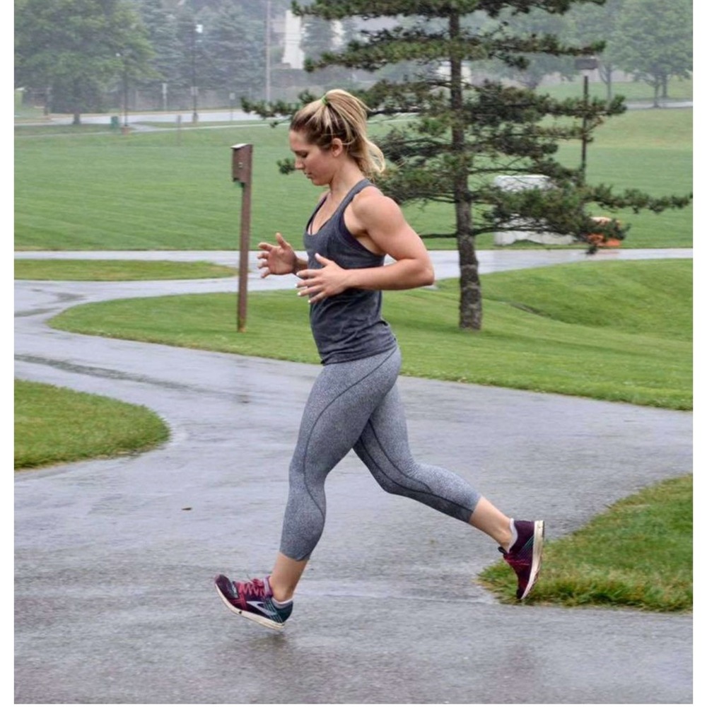 Lululemon Run The Day Crop 23" leggings in Fractal Dark‎ Starlight Black / Black